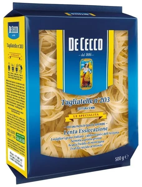 Макаронные изделия DE CECCO №203 Tagliatelle (Тальятелле) 500г