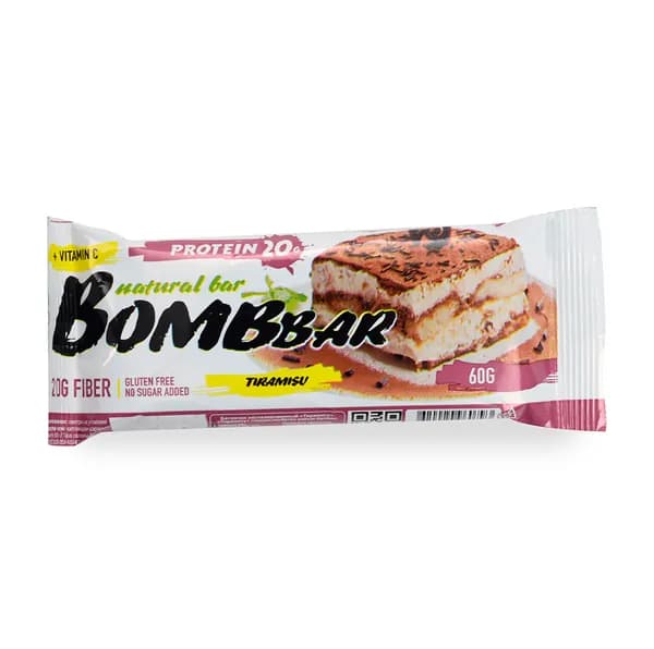 Батончик протеиновый Тирамису , Bombbar, 60 г, Россия