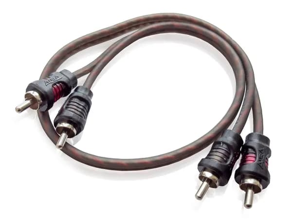 Кабель RCA, 2 канала, 0,5м, витая пара, Aura RCA-0205