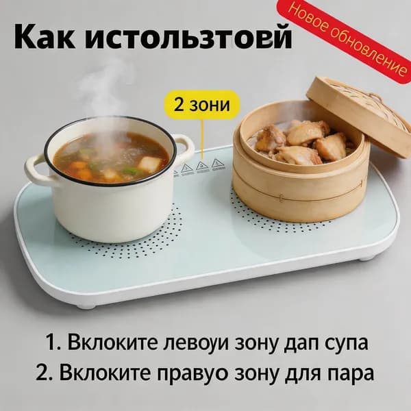Электрическая настольная плита A-FENBENSO-2877-Q8ql, белый