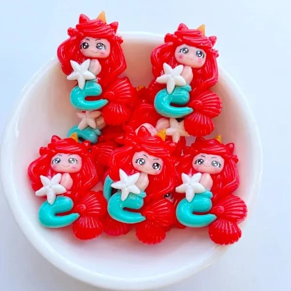 10pcs смола / Русалочка DIY украшения аксессуары