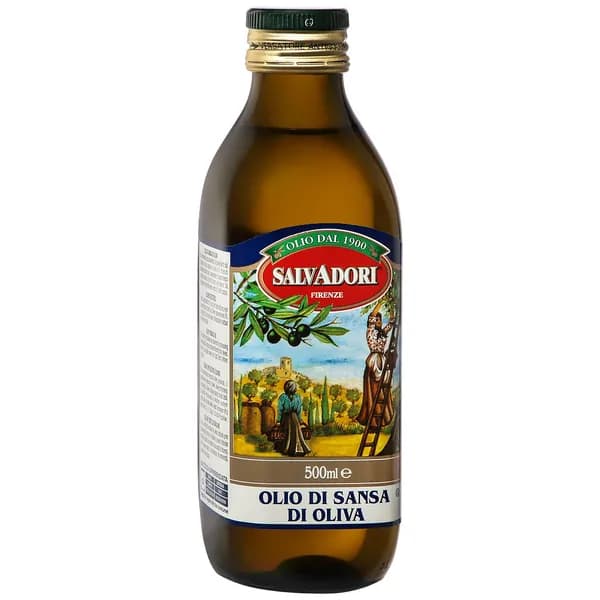 Масло SALVADORI оливковое рафинированное OLIO DI SANSA /стекло/ 0.5л
