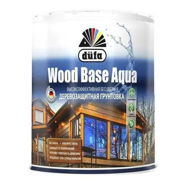 Грунтовка деревозащитная Dufa Wood Base Aqua (0,9л)