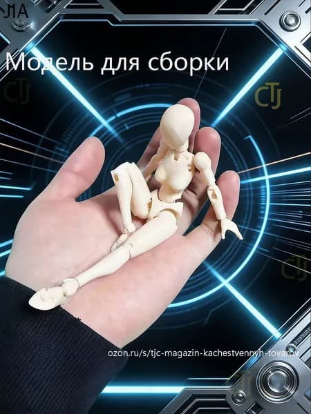 Модели анатомии человека подходят для рисования и зарисовки эскизов. Суставы подвижны. Требуется самостоятельная сборка.