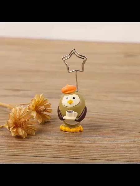 Держатель для фото "Сова" с чашкой, цвет 6 owls