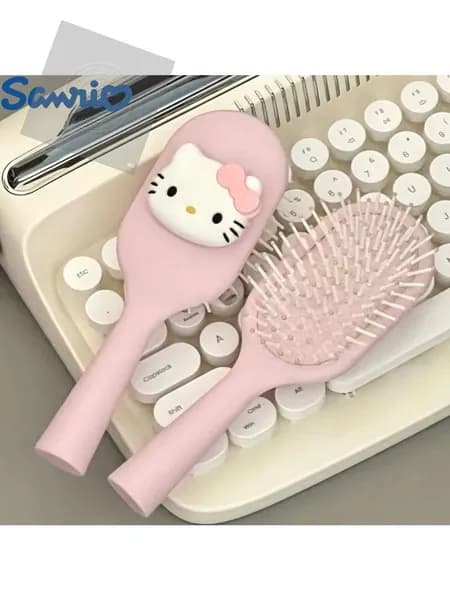 1 Hello Kitty, портативная расческа-прокладка, массажная расческа для девочек, инструмент для ухода
