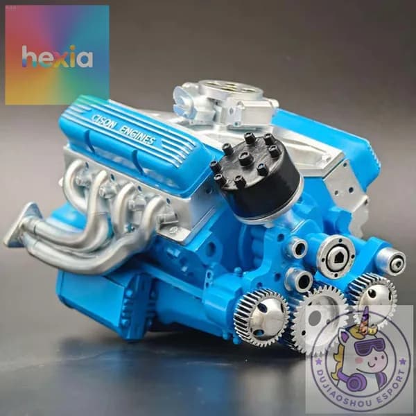 Бензиновый двигатель OHV V8 (1/6 масштаб) 44 см - Детальный конструктор для моделизма