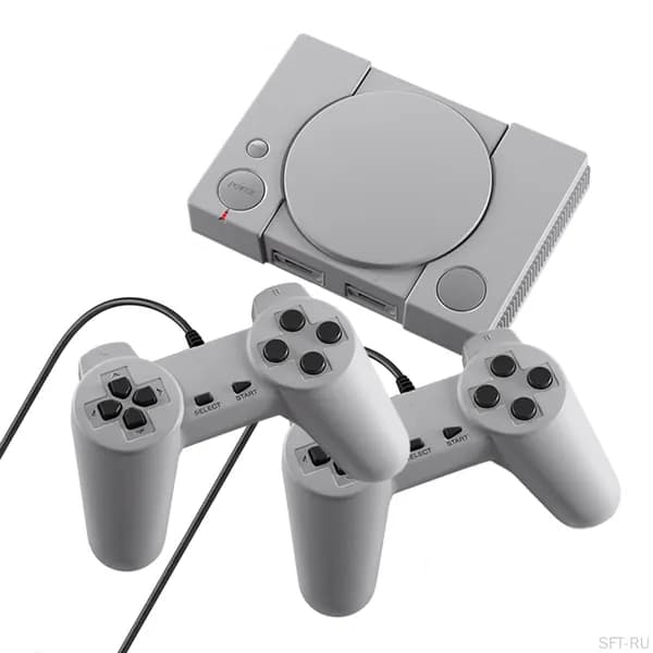 Классическая ретро консоль PS1, мини игровая приставка на 8 бит, для подключения к телевизору, евровилка в комплекте