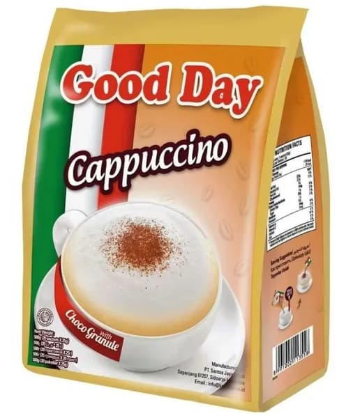 Кофейный напиток GOOD DAY 3 в 1 Капучино Индонезия 20 шт