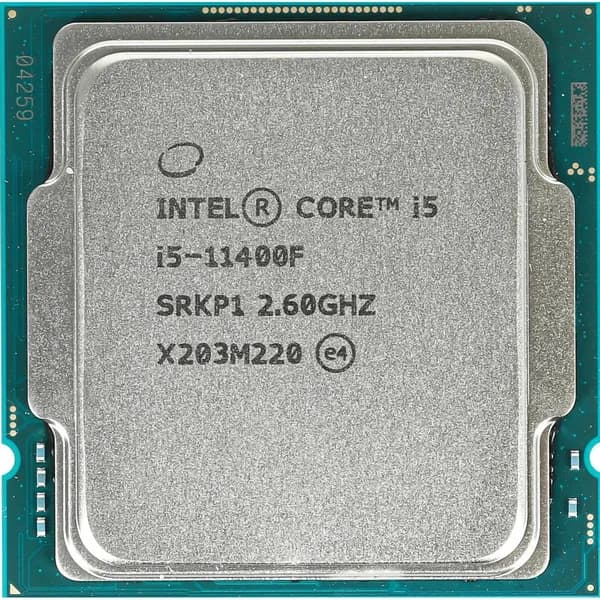 CPU Intel Core i5-11400F (2.6GHz/12MB/6 cores) LGA1200 ОЕМ, TDP 65W, max 128Gb DDR4-3200, (CM8070804497016SRKP1)