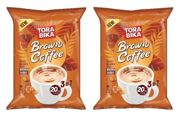 Torabika Кофе растворимый 3 в 1 Brown Coffee, 20 пакетиков х 25 гр, 2 упаковки