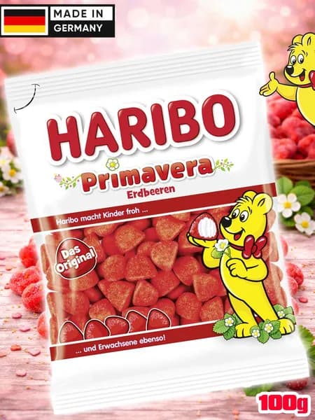 Жевательный Мармелад Харибо Клубничные дольки