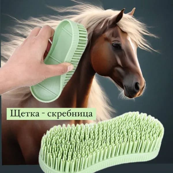 щетки и скребка для животных; для лошадей и собак