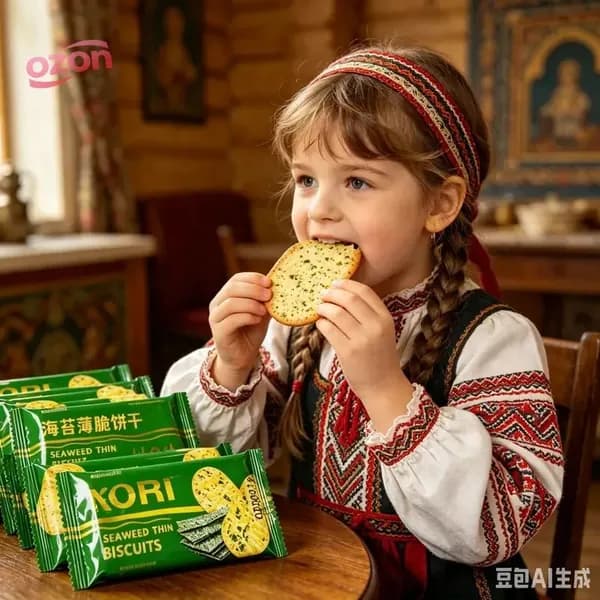 Эксклюзивный набор из 12 пачек печенья с водорослями, артикул 2026105