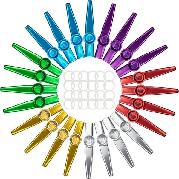 6 цветов металл Kazoos
