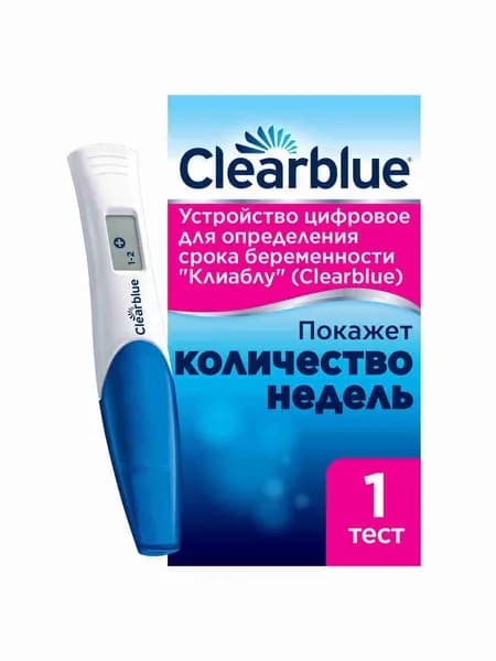 Тест на беременность электронный c индикатором срока ClearBlue Digital, 1 тест
