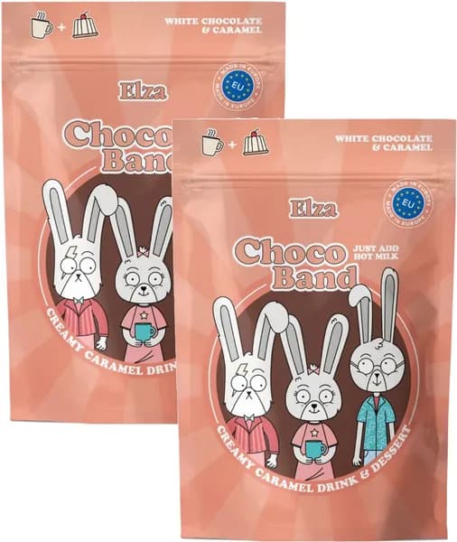Растворимый напиток- десерт ELZA Choco Band Creamy Caramel (Венгрия) 200 гр. х 2 шт.