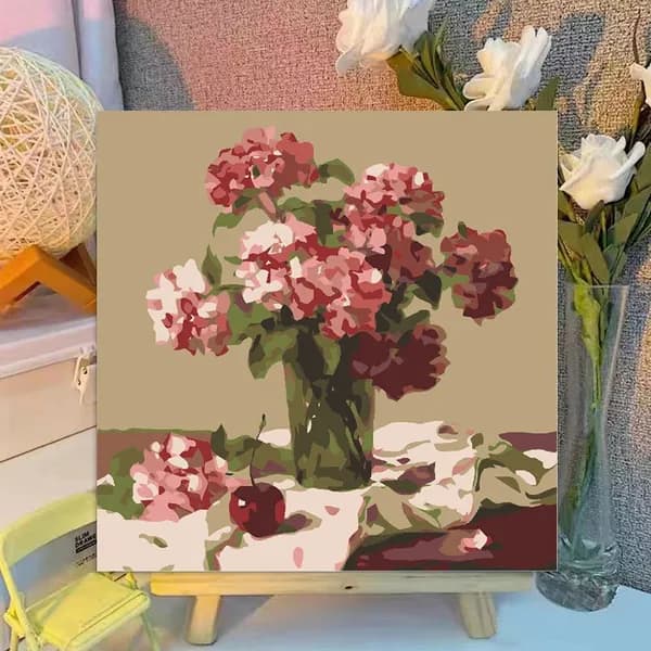 Картина по номерам на холсте с подрамником 20*20CM