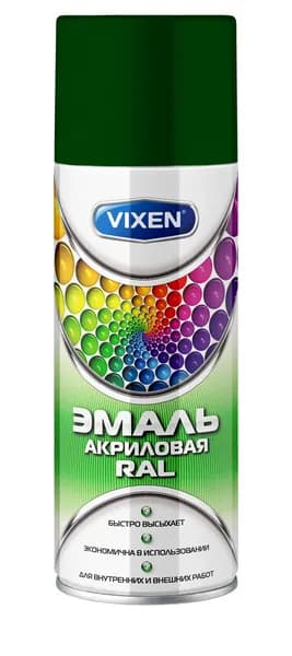 Эмаль ASTROHIM VIXEN VX36005 акриловая RAL, зеленый мох (RAL 6005)