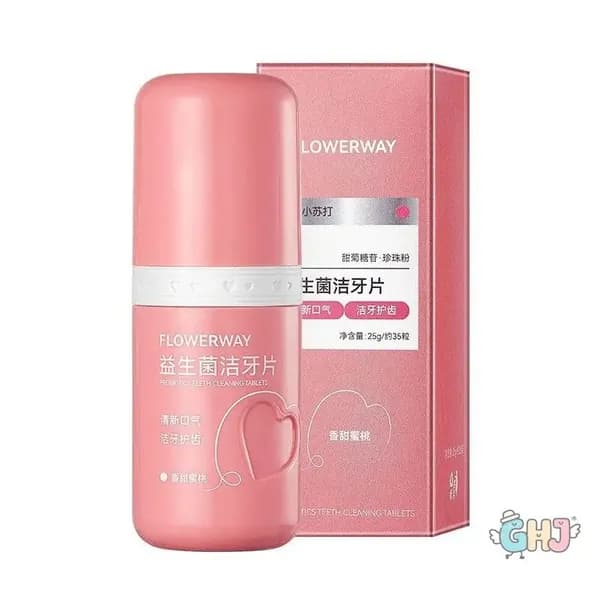 Жевательные таблетки FLOWERWAY с пробиотиками, вкус Сладкий персик, 25г (35 шт)