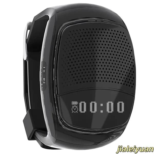 Колонка на браслете B90 с дисплеем, Bluetooth и таймером, чёрная
