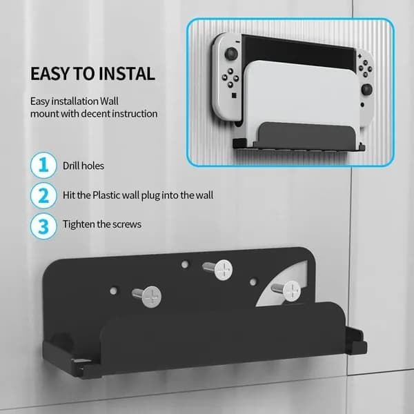 Кронштейн для настенного монтажа Nintendo Switch и Switch OLED с вентиляцией