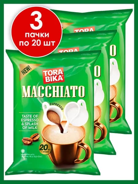 Torabika Macchiato кофейный напиток, 60 саше