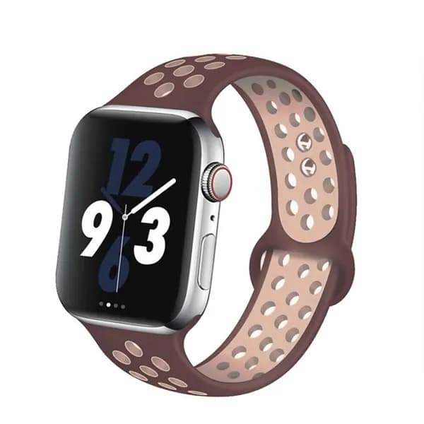 Силиконовый ремешок для часов Apple Watch 38/40/41 мм фиолетовый дым (№29) / Ремешок для часов эпл вотч 38/40/41 мм, размер S