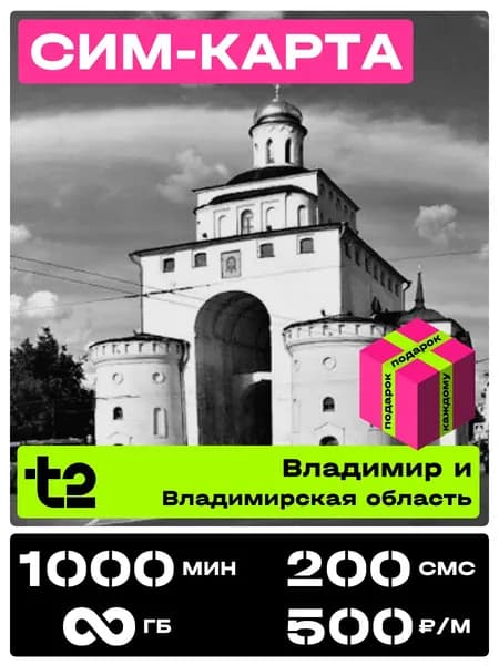 Сим карта теле 2 с безлимитным интернетом. t2 SIM-карта тариф Партнер М Владимирская область. 1000 минут за 500 рублей в месяц.