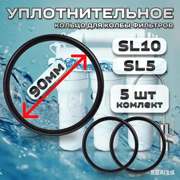 Уплотнительное кольцо прокладка для колбы фильтров 10 SL, 3 штуки