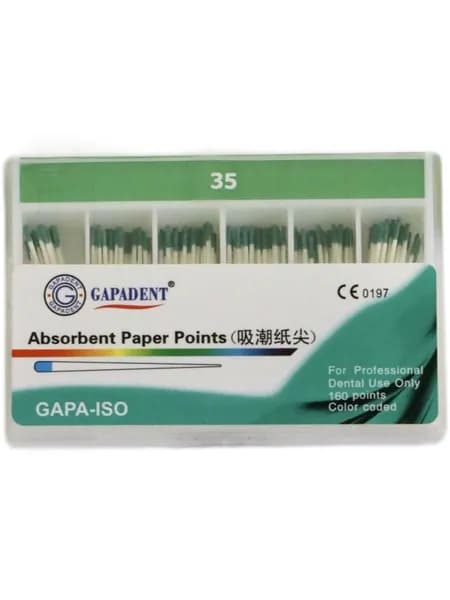 Абсорберы конусность 2 №35 (160ШТ), GAPADENT