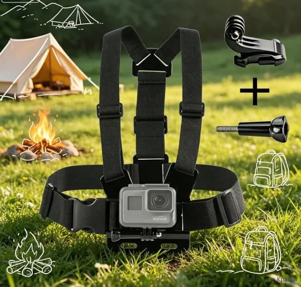 Крепление на грудь для экшн камеры GoPro, Xiaomi, SJCAM, DJI, Eken, нагрудное крепление