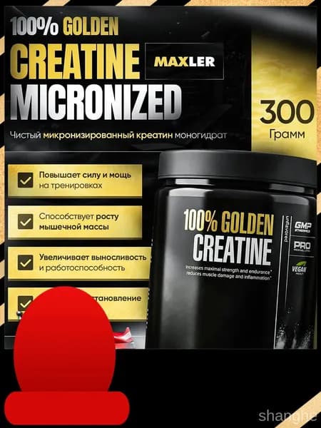 Креатин микронизированный 100% Creatine Monohydrate Golden 300гр