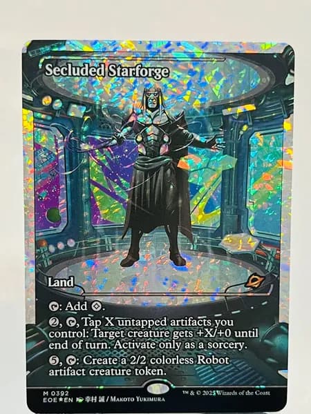 Магия сбора прокси-карт Высококачественные нефольговые Secluded Starforge EOE #392 foil