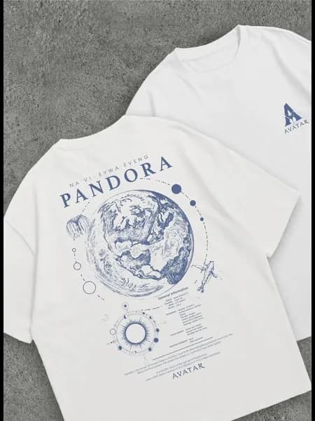 Футболка Футболка оверсайз планета Pandora Avatar 1 шт