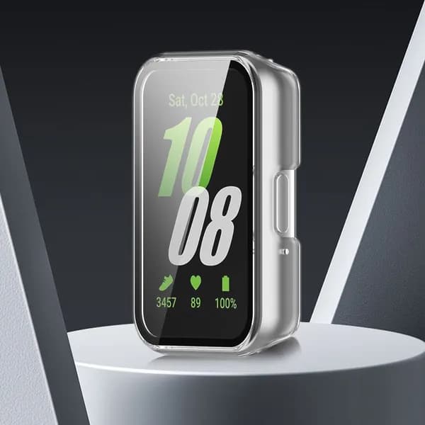 Чехол-моноблок с защитным стеклом для Samsung Galaxy Fit3 SM-R390, прозрачный