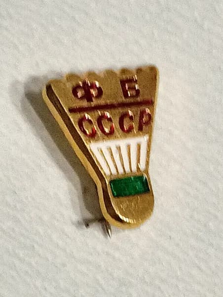 значок ссср. федерация бадминтон