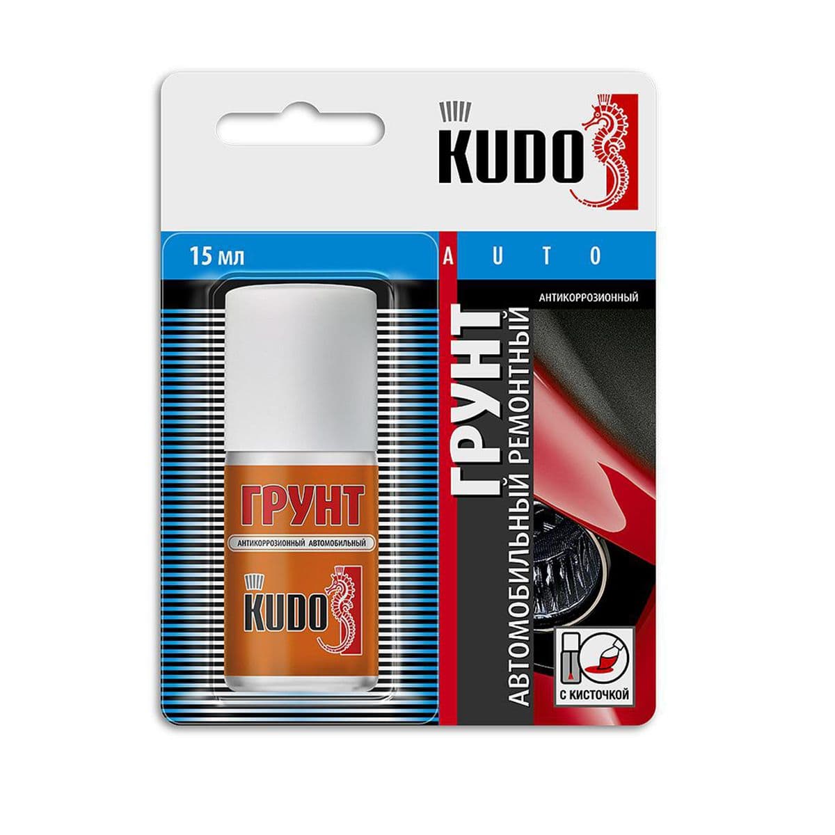 Грунт антикоррозионный "KUDO" (15 мл) (с кисточкой) (ремонтный) ,KU-70006