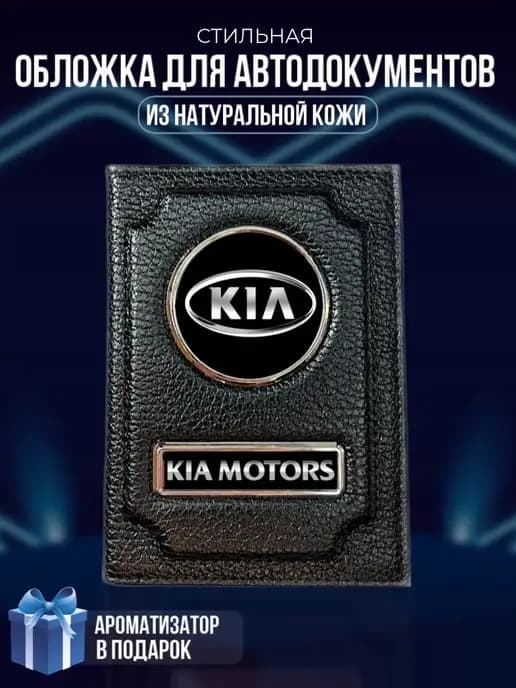 Обложка на паспорт и для автодокументов Kia