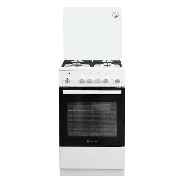 Плита комбинированная de luxe 5040.40 гэ (крышка) ЧР, 50 см, 4 конфорки, 43 л, белый