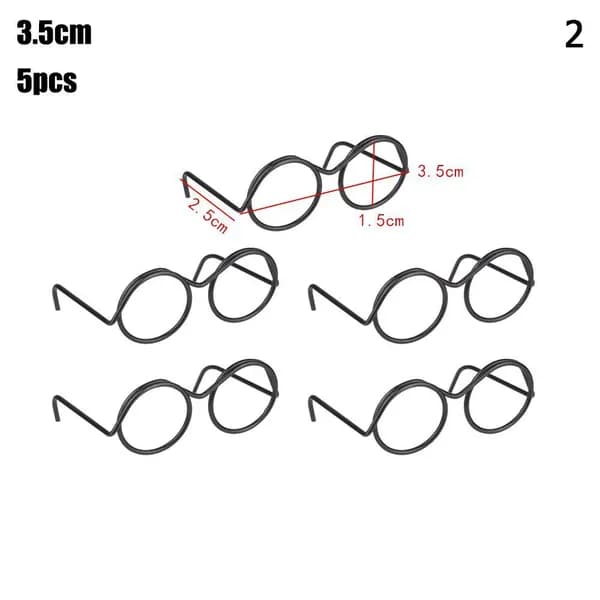 5PCS Кукла Очки