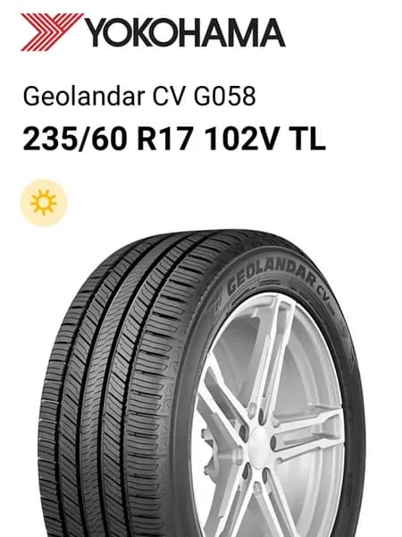 Шины летние 235 60 R17 102V TL Geolandar CV G058