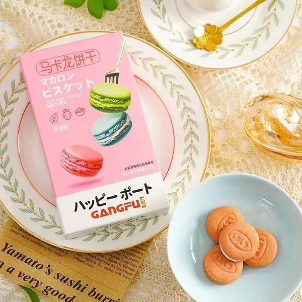 Печенье с шипучими кристаллами - 50 г, вкус клубники