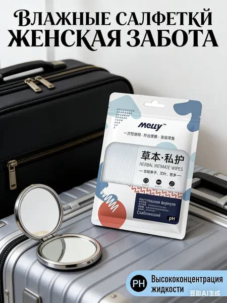 Влажные салфетки 20 шт