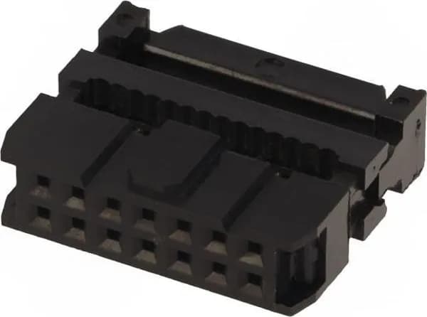 Разъем CONNFLY DS1016-14MA2BB Вилка, IDC, "мама", PIN: 14, с зажимом шлейфа, 1шт