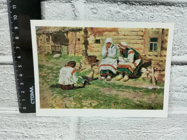 Канцелярия антикварная винтажная Открытка Виноградов Бабы