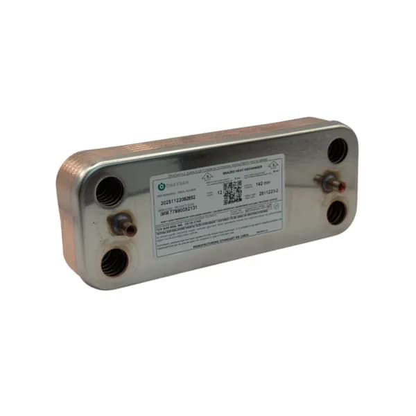 Вторичный теплообменник ГВС 12 пл. 142 мм для котлов ECA 7006902439