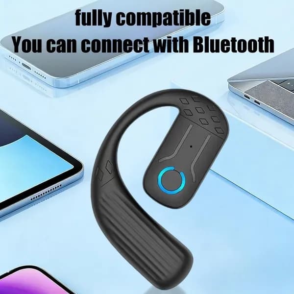 Baikk Наушники беспроводные с микрофоном, Радиоканал, USB Type-C, черный