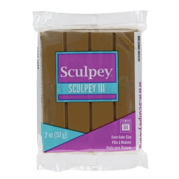 Полимерная глина Sculpey III 1657 цвет лесной орех 57 гр.