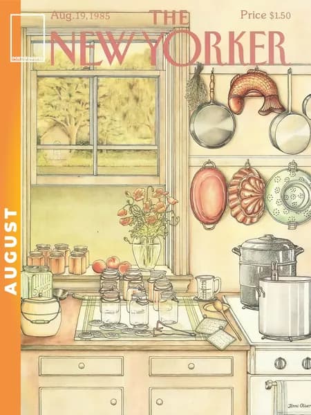 Постермания Постер "The New Yorker Лето Август 19 1985", 40х30 см